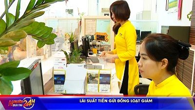 Lãi Suất Tiền Gửi đồng Loạt Giảm (1)